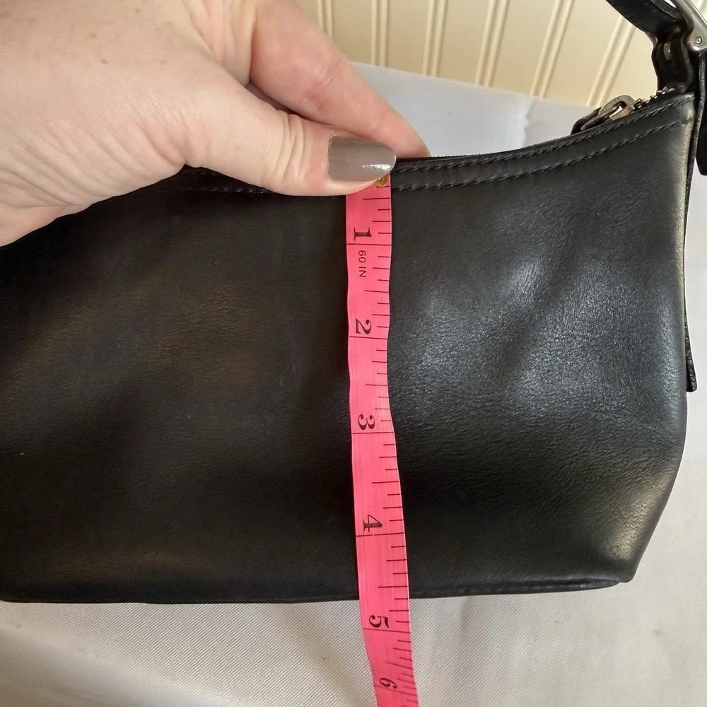 Coach Black Leather Hobo Shoulder Bag - Picture 13 of 14